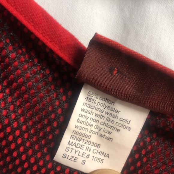 Denice brand scrubs small red black set top and pants cargo - Picture 4 of 15